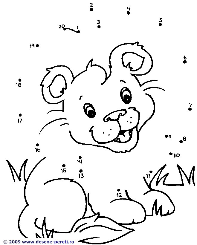 planse educative matematica uneste punctele